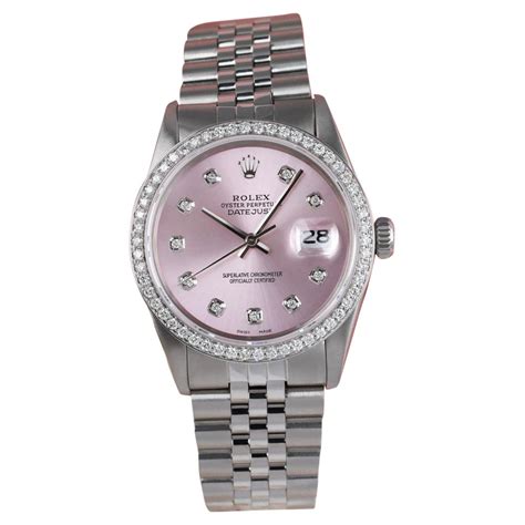 rolex black pink|rolex pink face diamond bezel.